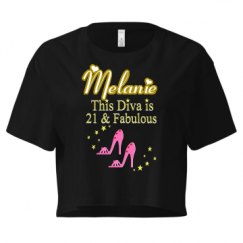 Ladies Festival Cali Crop Top Tee