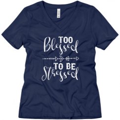 Ladies Relaxed Fit V-Neck Tee