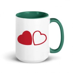 15oz Ceramic Mug with Color Inside