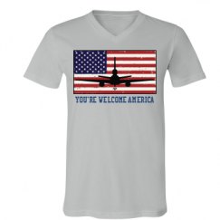 Unisex V-Neck Jersey Tee