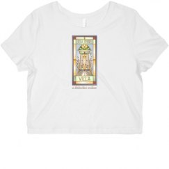 Ladies Slim Fit Crop Top Tee