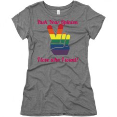 Ladies Slim Fit Super Soft Triblend Tee