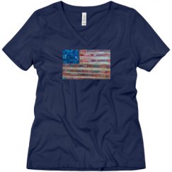 Ladies Relaxed Fit V-Neck Tee