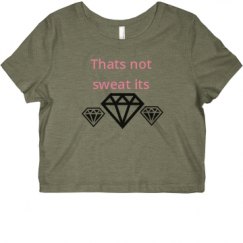 Ladies Slim Fit Crop Top Tee