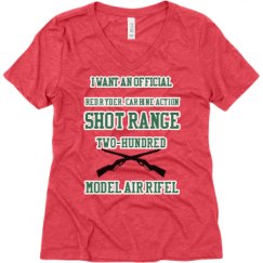 Ladies Relaxed Fit Super Soft Triblend V-Neck Tee