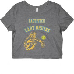 Ladies Slim Fit Crop Top Tee