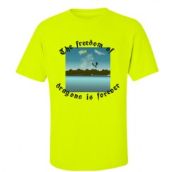 Unisex Ultra Cotton Safety Neon Crewneck Tee