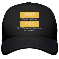 Self Branded Hat Blk Westside
