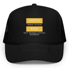 Self Branded Hat Blk Southside