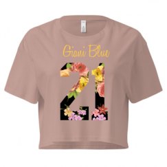 Ladies Festival Cali Crop Top Tee