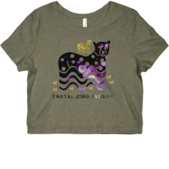 Ladies Slim Fit Crop Top Tee