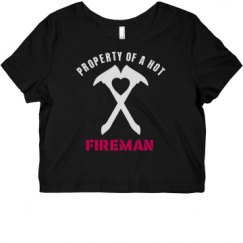 Ladies Slim Fit Crop Top Tee