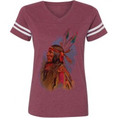 Ladies Relaxed Fit Vintage Sports Tee