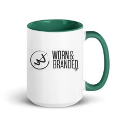 15oz Ceramic Mug with Color Inside