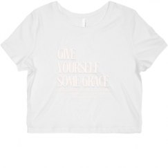 Ladies Slim Fit Crop Top Tee