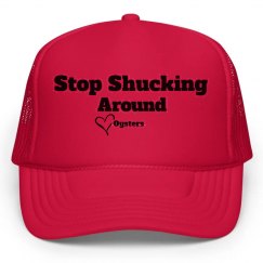 Stop Shucking Around Dark Pink Cap