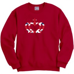 Unisex Film and Foil Crewneck Sweatshirt