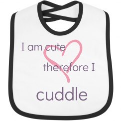 I am cute bib