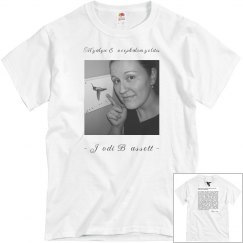 JODI BASSETT ME IS NOT CFS T-SHIRT PINK UNISEX T-SHIRT