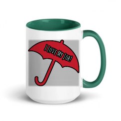 15oz Ceramic Mug with Color Inside