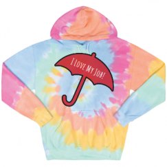 Unisex Tie-Dye Fleece Hoodie