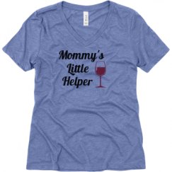 Ladies Relaxed Fit Super Soft Triblend V-Neck Tee