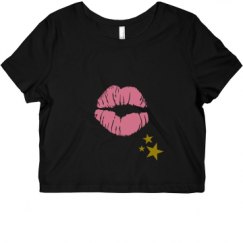 Ladies Slim Fit Crop Top Tee