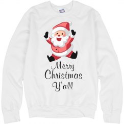 funny christmas Sweater merry christmas y'all