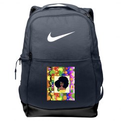 SMACKIN' NIKE BRASILIA MEDIUM BACKPACK (MIDNIGHT NAVY)