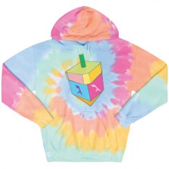 Unisex Tie-Dye Fleece Hoodie