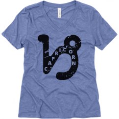 Ladies Relaxed Fit Super Soft Triblend V-Neck Tee