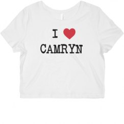 Ladies Slim Fit Crop Top Tee