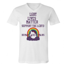 Unisex V-Neck Jersey Tee