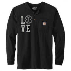 Unisex Carhartt Long Sleeve Henley Tee 