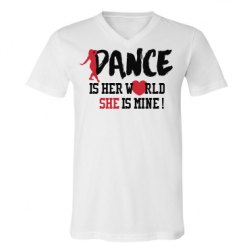 Unisex V-Neck Jersey Tee