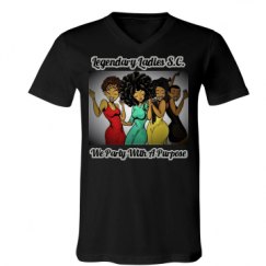 Unisex V-Neck Jersey Tee