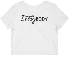 Ladies Slim Fit Crop Top Tee