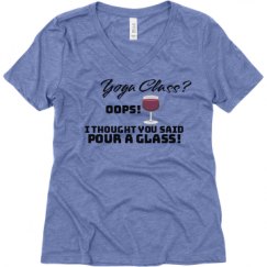 Ladies Relaxed Fit Super Soft Triblend V-Neck Tee