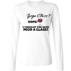 Ladies Relaxed Fit Basic Long Sleeve Tee