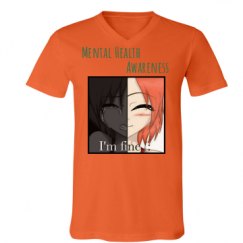 Unisex V-Neck Jersey Tee