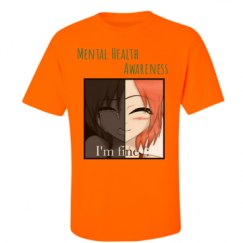 Unisex Ultra Cotton Safety Neon Crewneck Tee