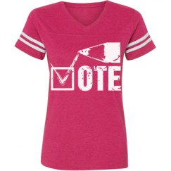 Ladies Relaxed Fit Vintage Sports Tee