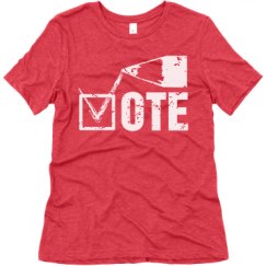 Ladies Relaxed Fit Super Soft Triblend Tee