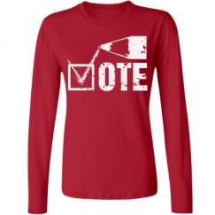 Ladies Relaxed Fit Basic Long Sleeve Tee