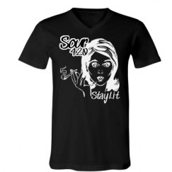 Unisex V-Neck Jersey Tee