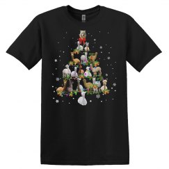 Alpaca Lover Cute Alpaca Christmas Tree Lights Happy Ho