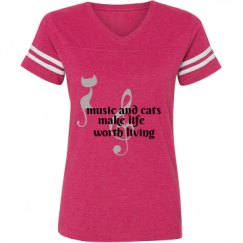 Ladies Relaxed Fit Vintage Sports Tee