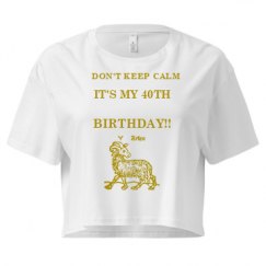 Ladies Festival Cali Crop Top Tee