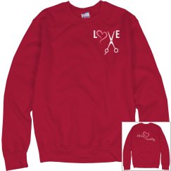 Love Sweat Shirt Red