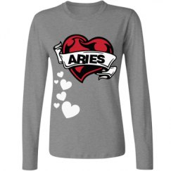 Ladies Relaxed Fit Basic Long Sleeve Tee